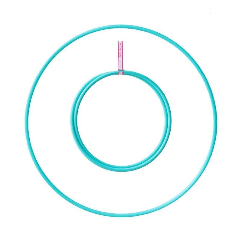 CIRKAO Hula Hoop Play Tubo dobrável 16 mm Ø 80 cm - turquesa