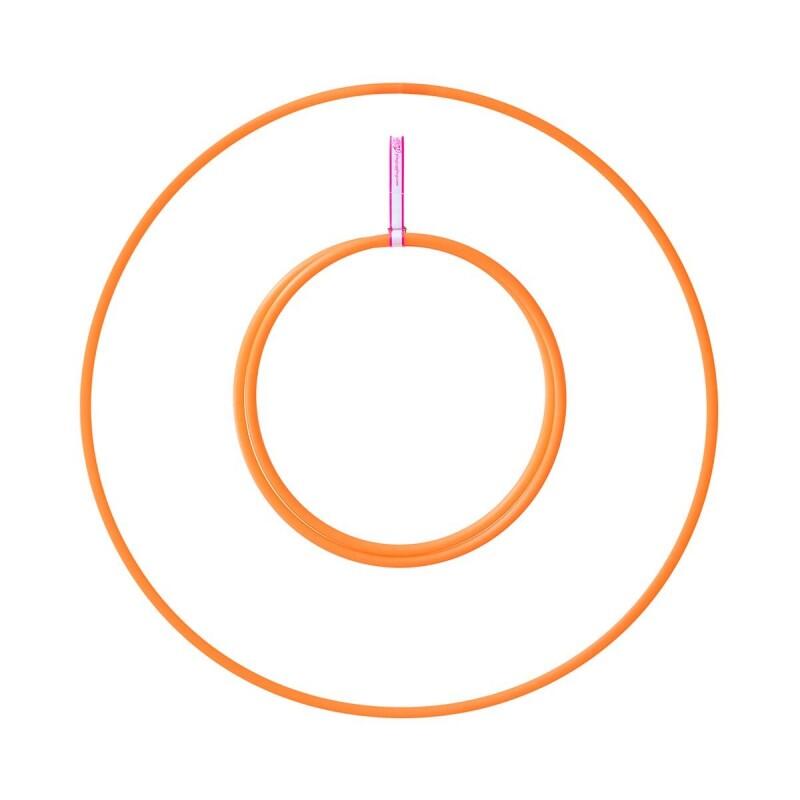 CIRKAO Hula Hoop Play Tubo dobrável 16 mm Ø 80 cm - laranja