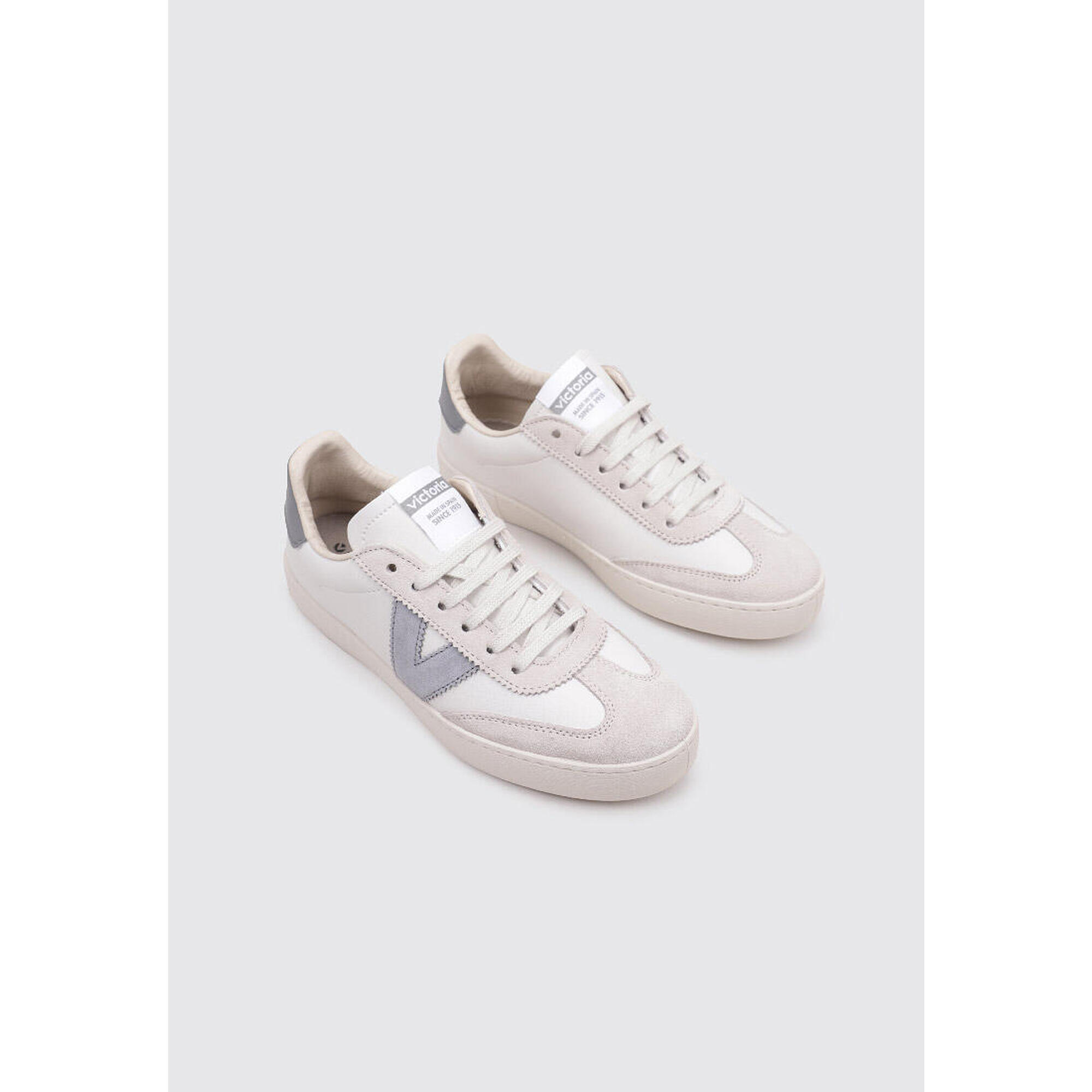 Chaussures Deportivas Victoria BERLIN CICLISTA EFECTO PIEL & SERRAJE Blanc