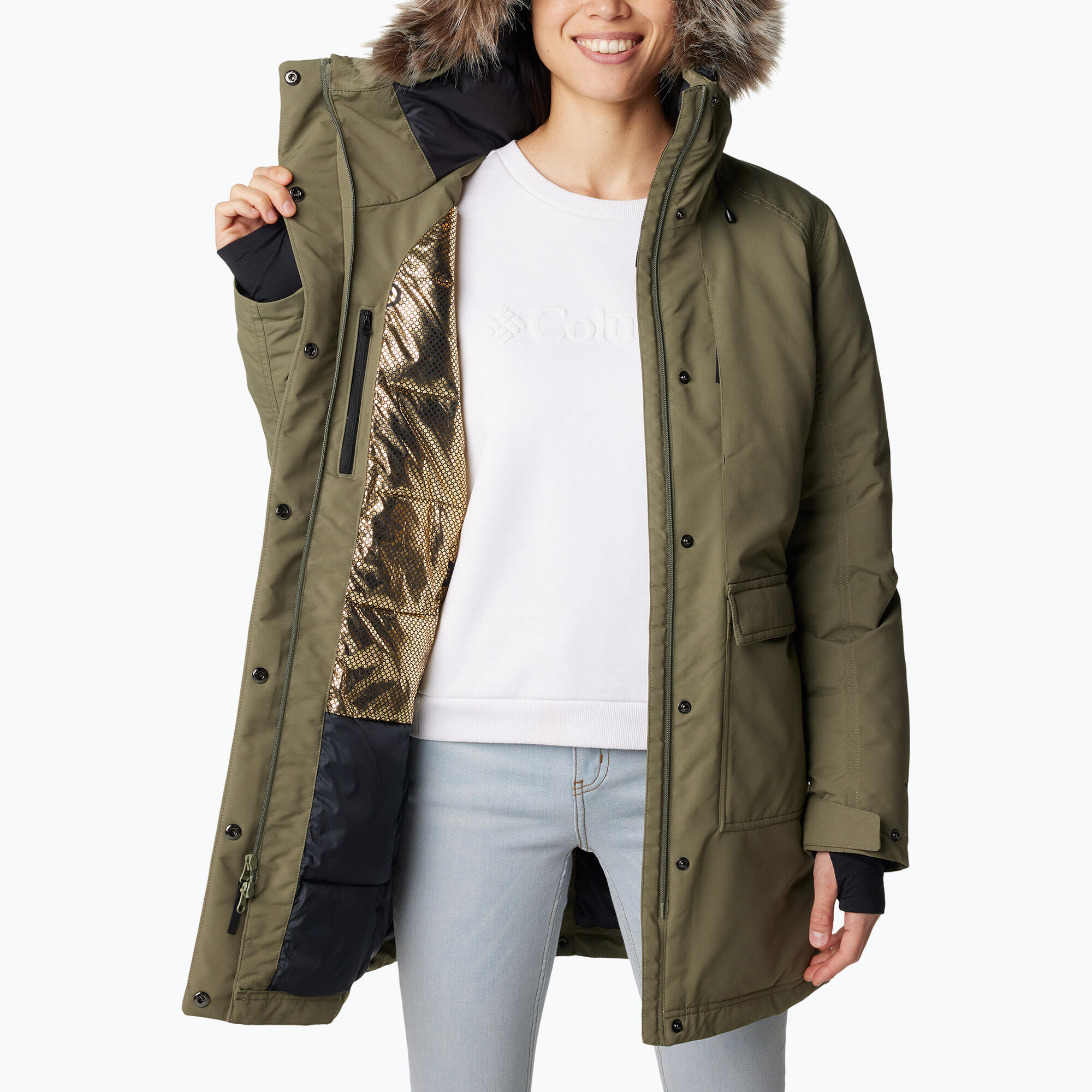 Casaco com isolamento Columbia Little Si II Ins Parka para mulher 4/5