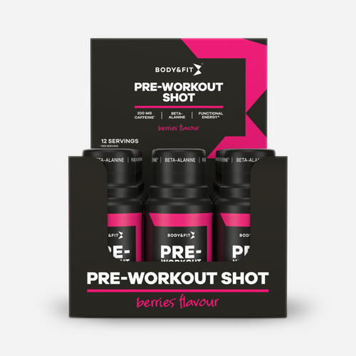 BODY&FIT Pre-workout Shots - Pre workout - Berries - 12 shots