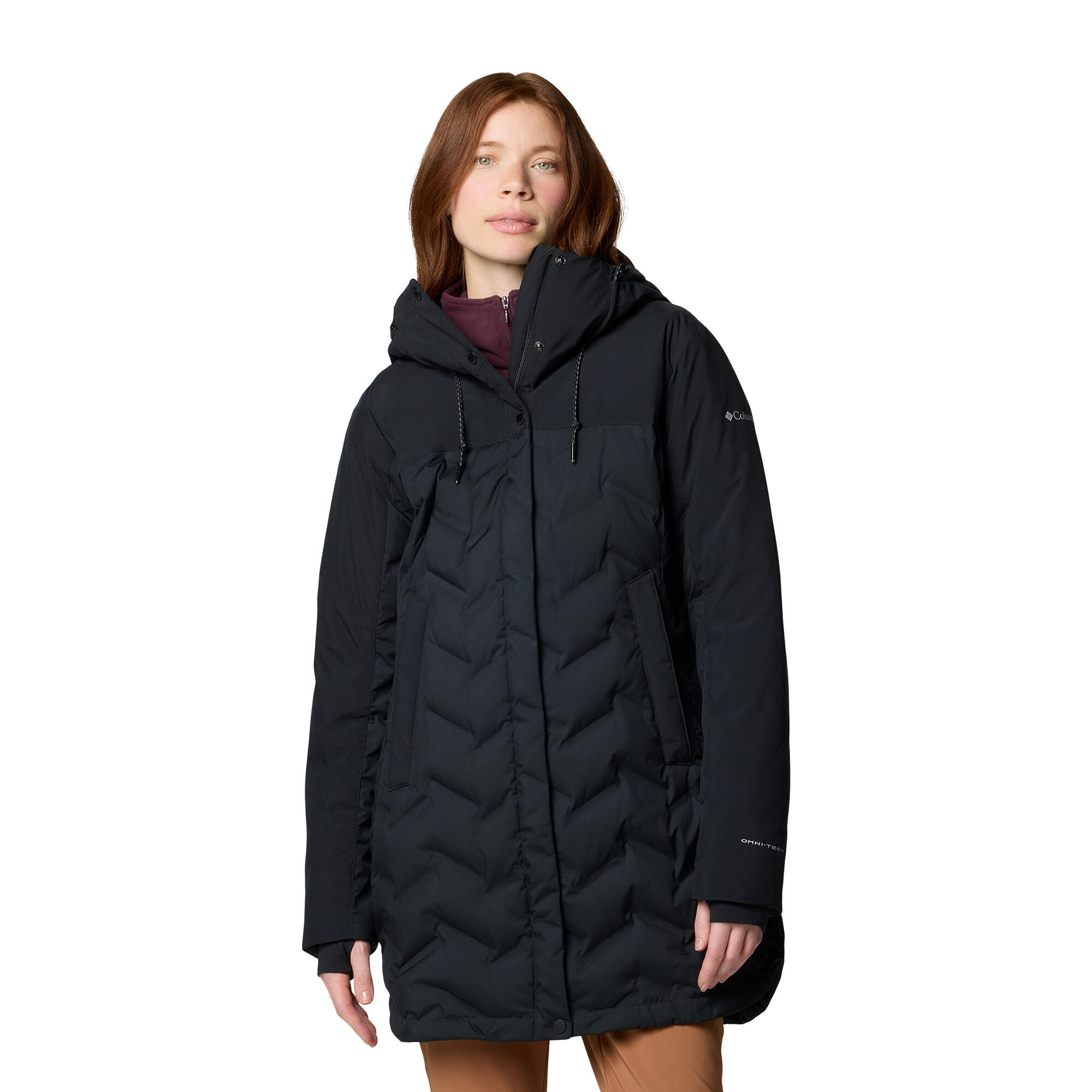 Columbia - Doudoune Femme Mountain Croo Iii Mid - Cape - Noir - Decathlon