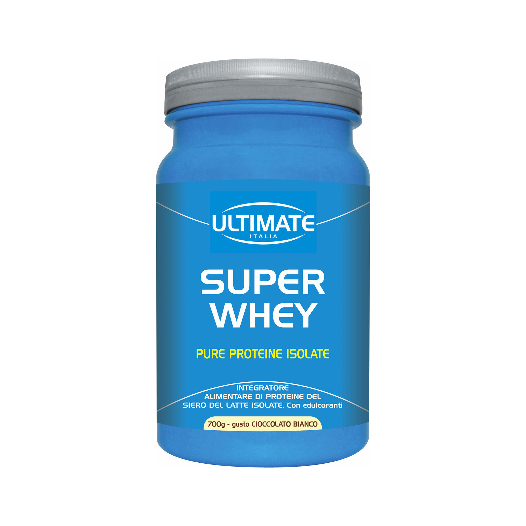 ULTIMATE ITALIA Integratore alimentare - SUPER WHEY CIOCCOLATO BIANCO - 700g