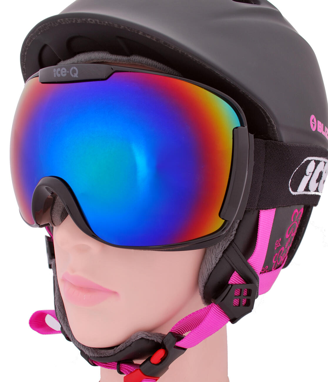 Gogle narciarskie dla dorosłych Ice-Q Alta Badia-2 OTG filtr S3, na okulary 4/7