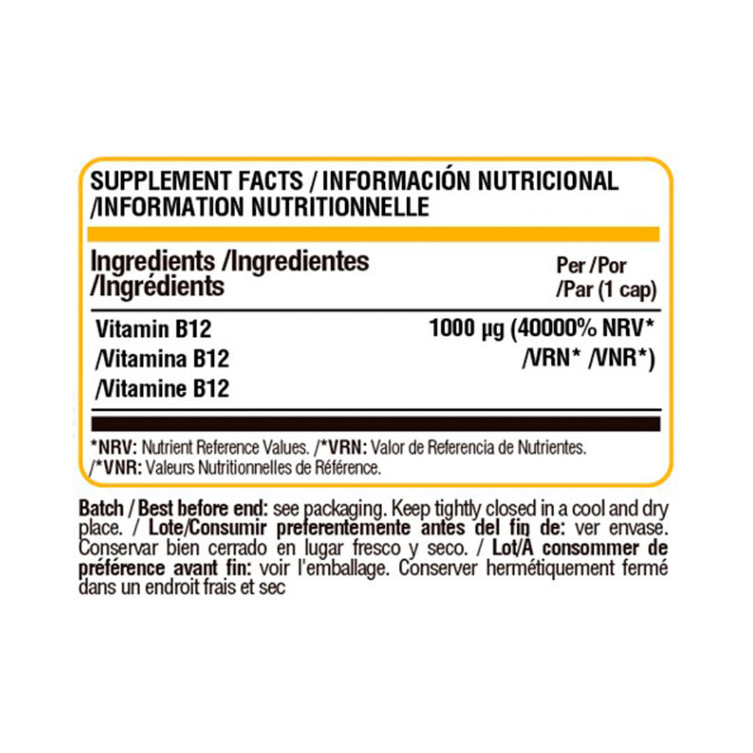 Vitaminas Life Pro Vitamin B12 90 vcaps 3/5