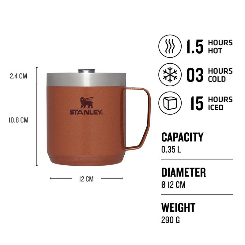 Mug De Camping Isotherme - 0,35L - Tasse Inox - Trek - Passe Au Lave-Vaisselle