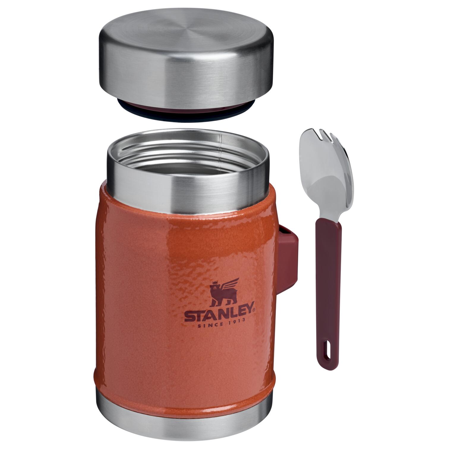 Boîte Alimentaire Isotherme Inox 0,4L - Trek Vélo Camping + Cuillère-Fourchette 3/9