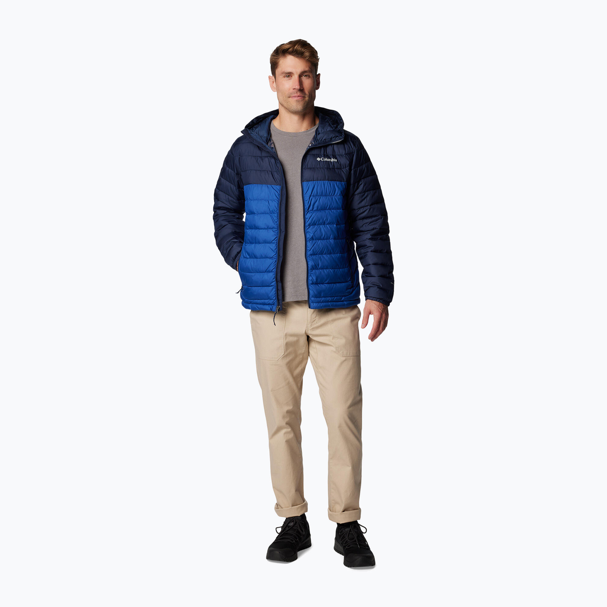 Casaco Columbia Powder Lite II com capuz para homem 5/7