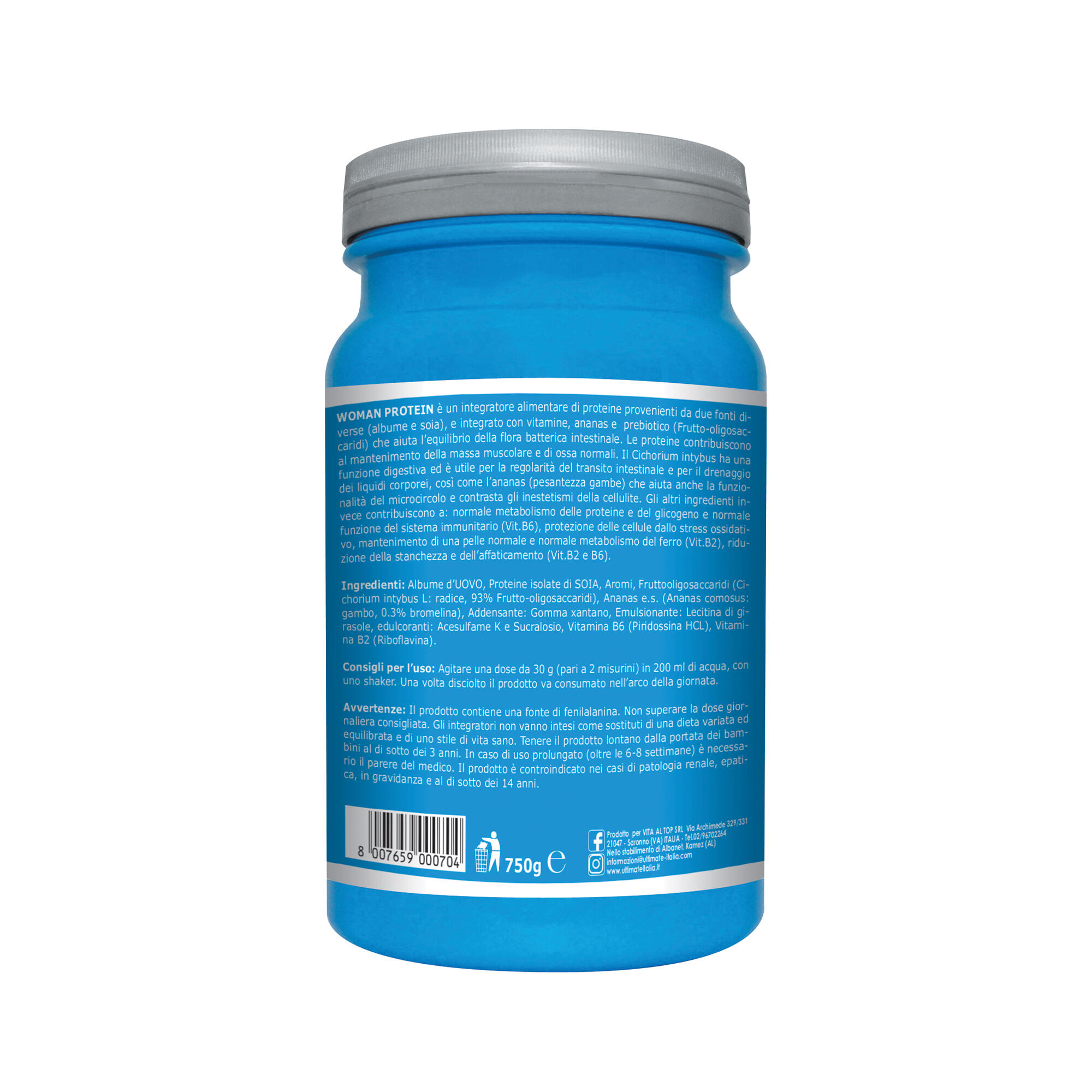Integratore alimentare - WOMAN PROTEIN VANIGLIA - 750g 2/7