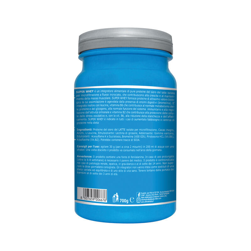 Integratore alimentare - SUPER WHEY CACAO - 700g 2/7