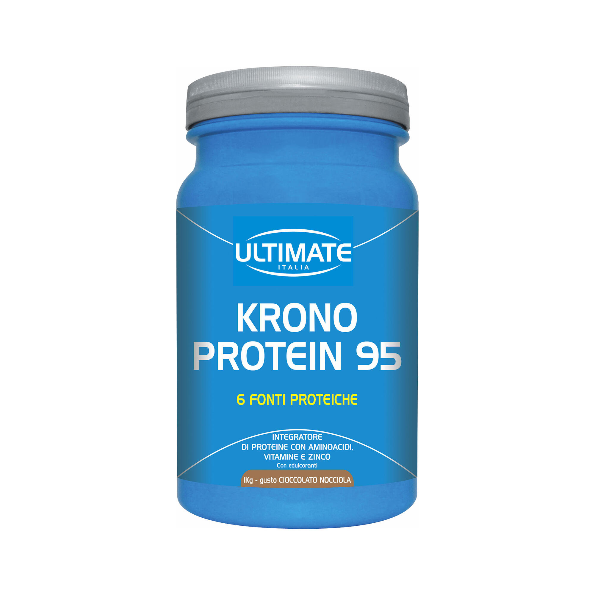 Integratore alimentare - KRONO PROTEIN CIOCCOLATO NOCCIOLA - 1 Kg 1/6