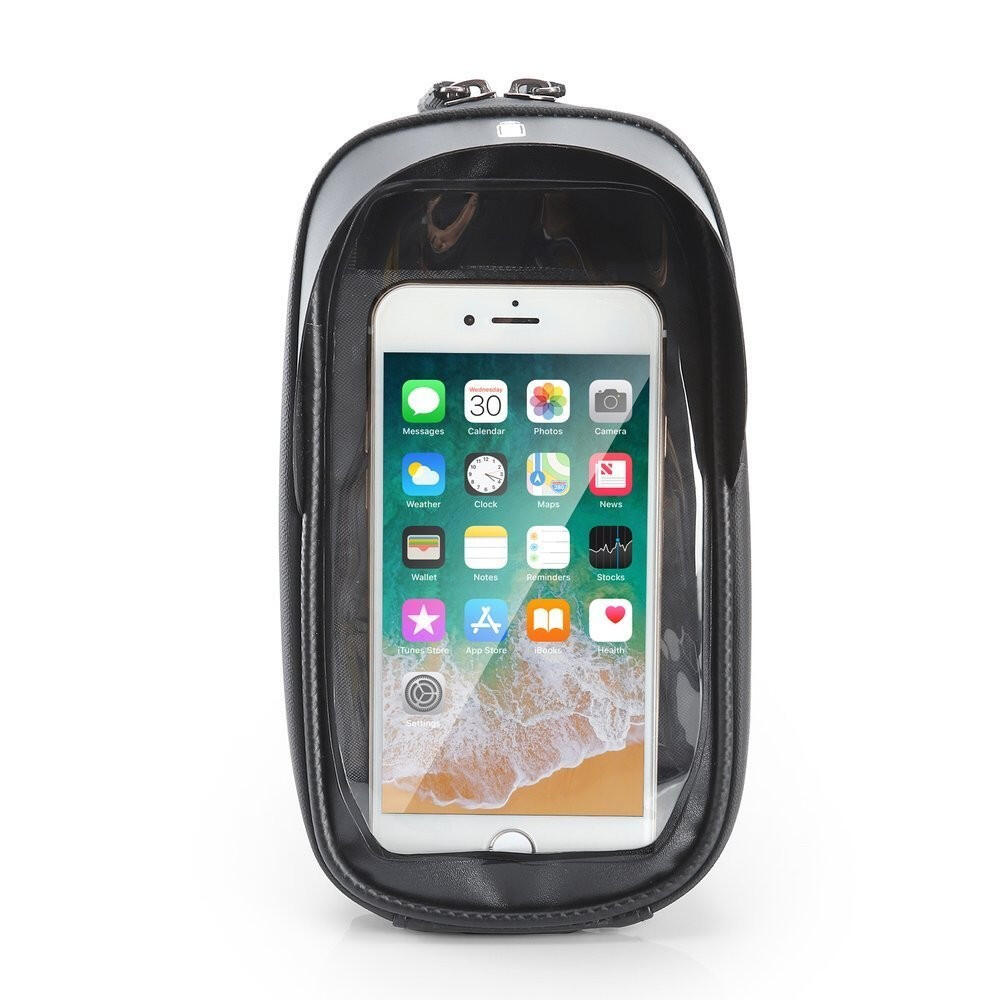 Torba rowerowa Wozinsky na kierownicę z etui na telefon, czarna 1 l (WBB16B 5/7