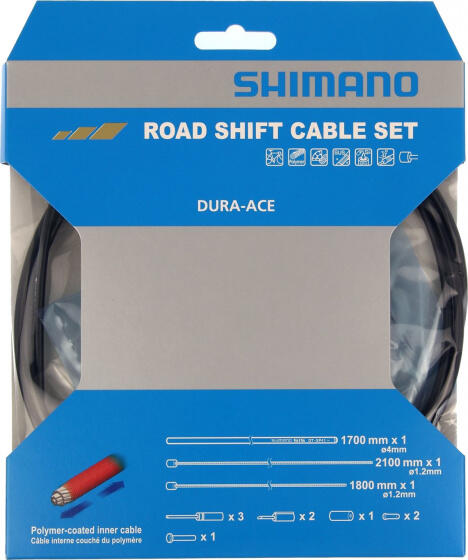 SHIMANO Set di cavi e copricambio rivestiti in polimero Shimano OT-SP41
