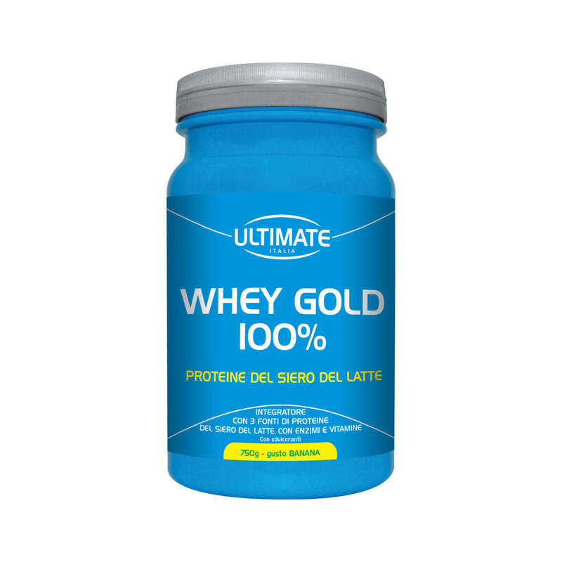 ULTIMATE ITALIA Integratore alimentare - WHEY GOLD 100% BANANA - 750g