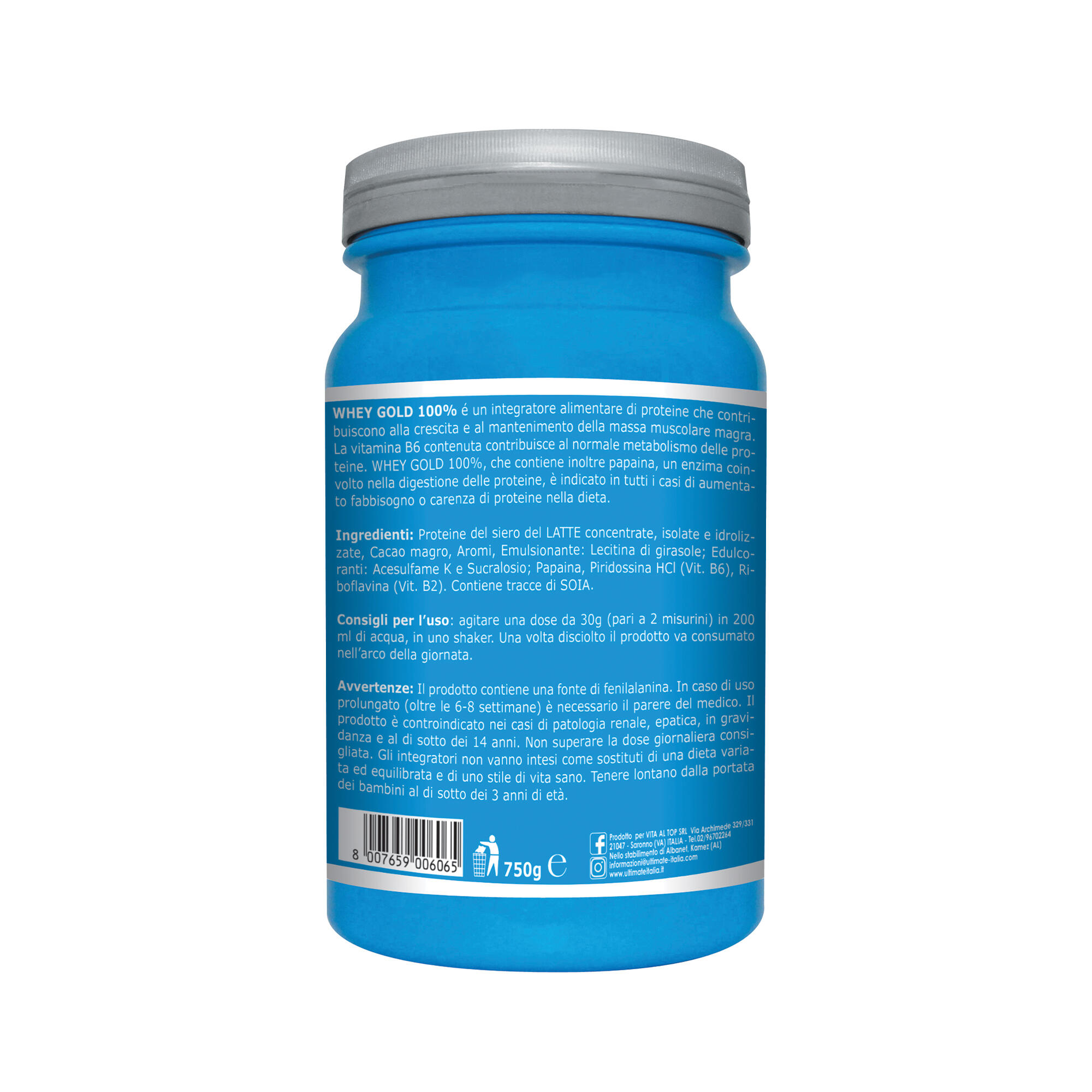 Integratore alimentare - WHEY GOLD 100% NOCCIOLA - 750g 2/7