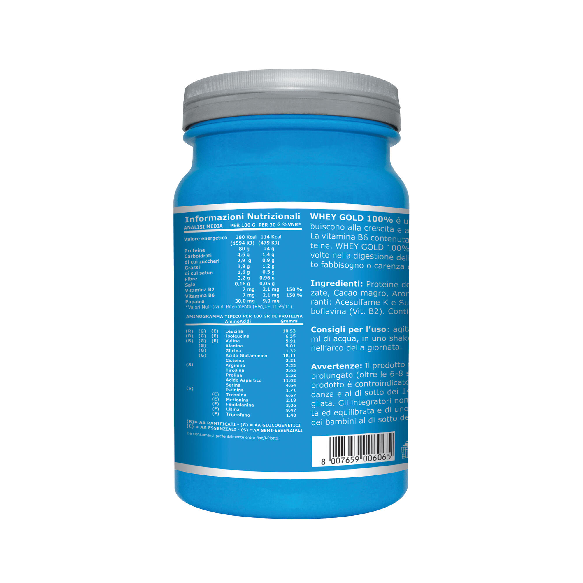 Integratore alimentare - WHEY GOLD 100% NOCCIOLA - 750g 3/7