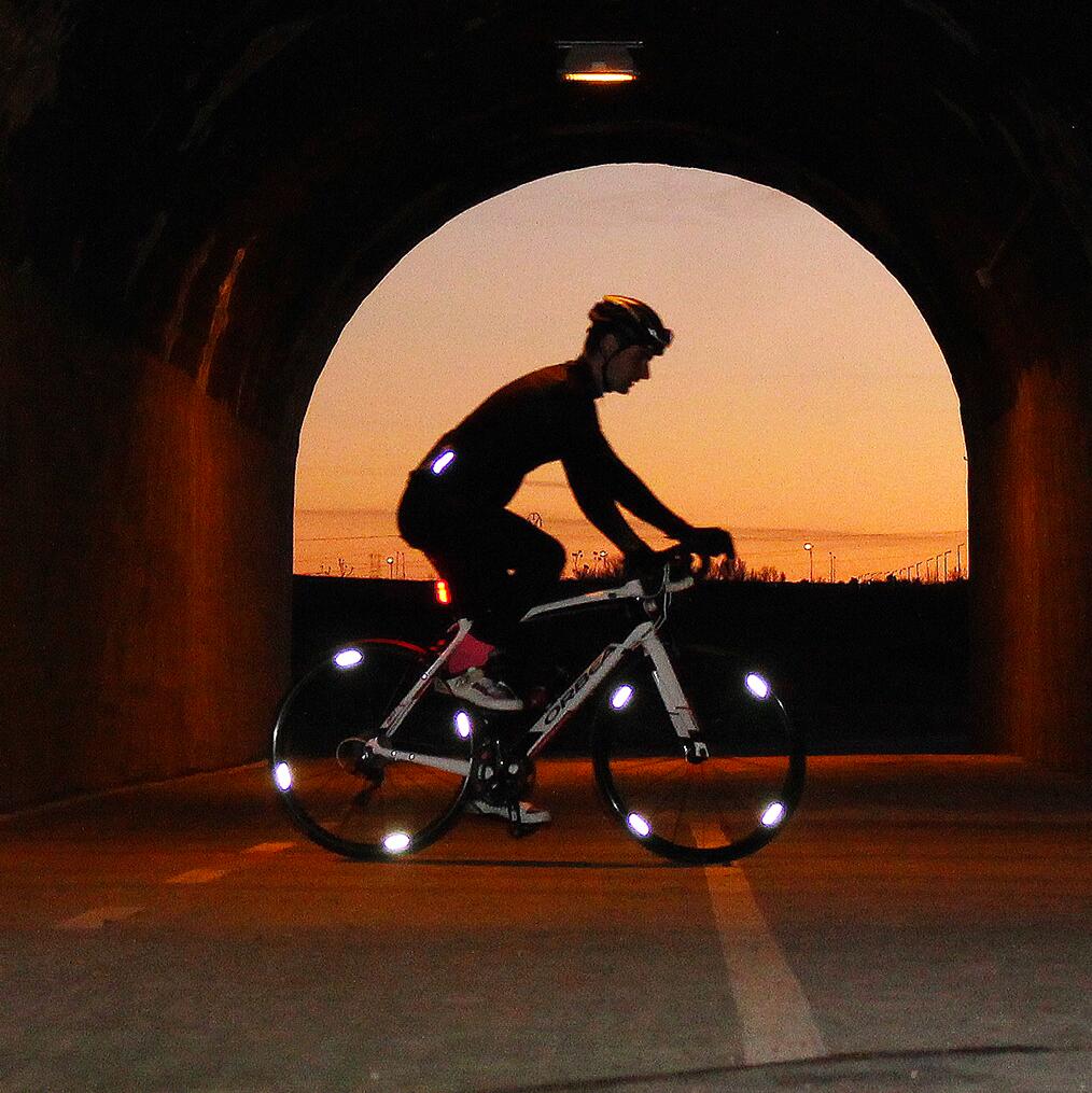 WHEEL FLASH 2.0 | Réflecteurs de vélo à énergie cinétique – Argent 5/5