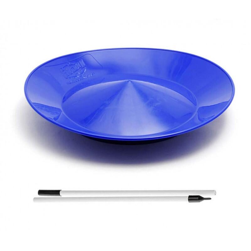 Cirkao - Assiette Souple Fluo + Baguette Plastique Pliable Play - Assiette Chinoise - Bleu - 23 Cm - Decathlon