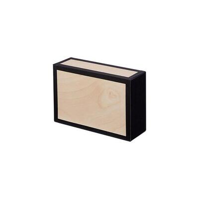 Cigarbox undekoriert. schwarz Henrys