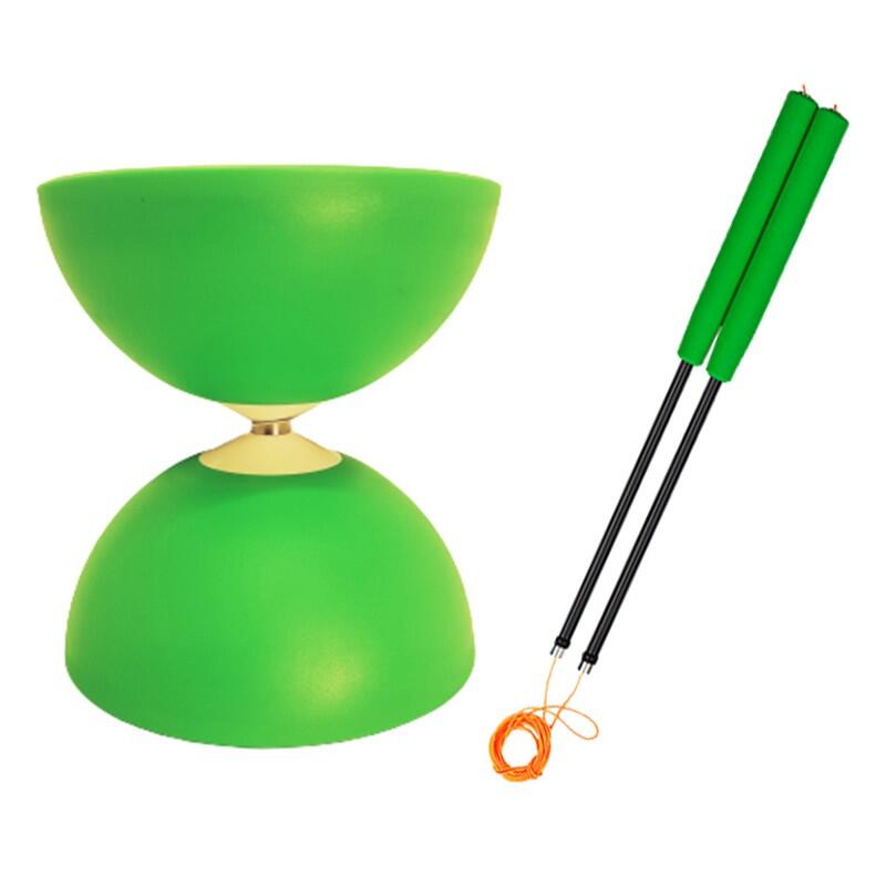 Cirkao - Diabolo Circus Henrys Ultra-light + Baguettes Carbone - Diabolo - Vert - 35 Cm - Decathlon