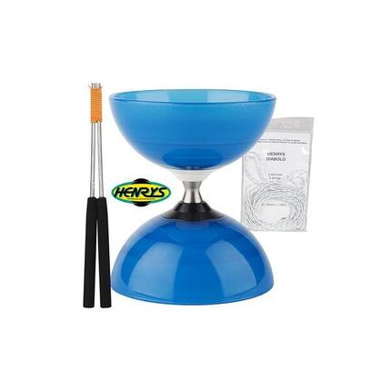 Diabolo Beach à roulement - Turquoise + Bag. Alu Bleu + 5m ficelle