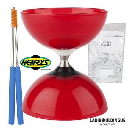 Diabolo Beach à roulement - Turquoise + Bag. Alu Bleu + 5m ficelle