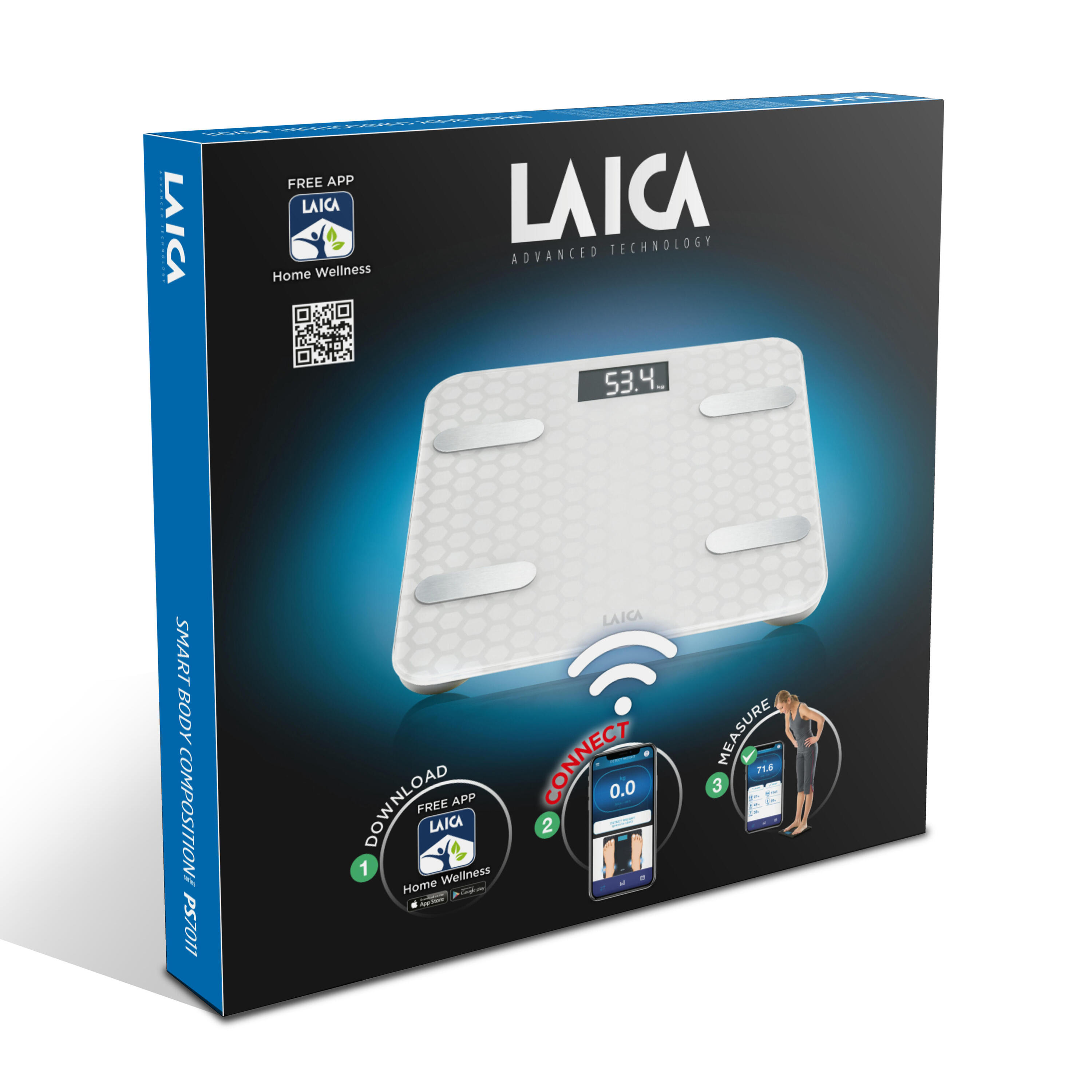BALANÇA SMART PS7011 CRISTAL 180 kg com cálculo da composição corporal 4/4