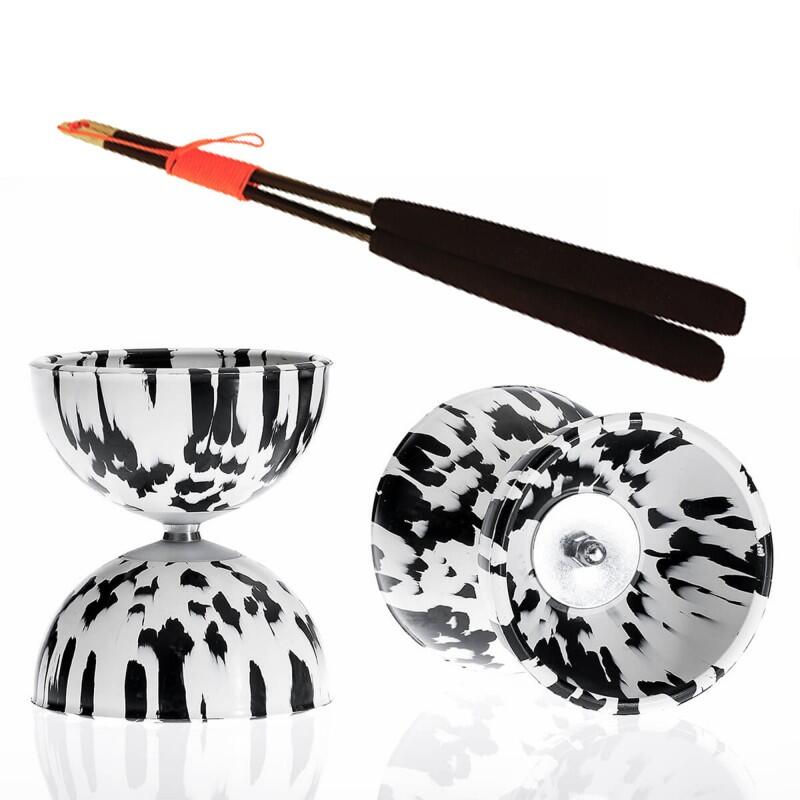 Diabolo Arlequin Cirkao ø 100 - 4 colors + chopsticks FiberGlass