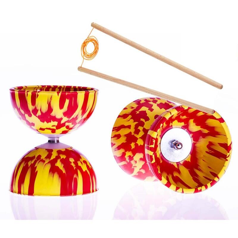 Play multicolorida diabolo + bagueetas de madeira