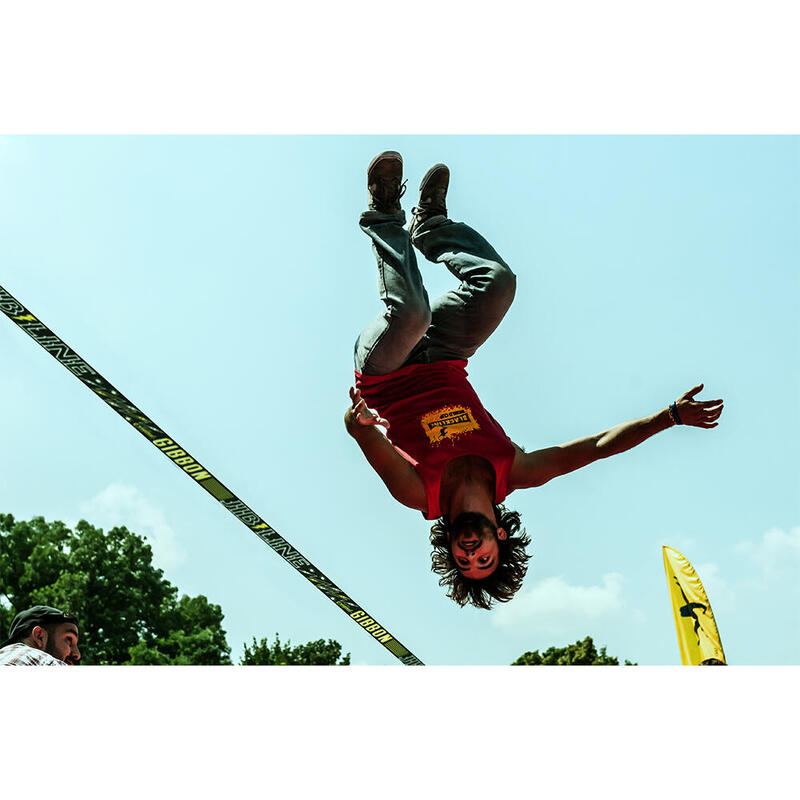 JIBLINE Slackline z zabezpieczeniem drzewa - Slackline - Czarny