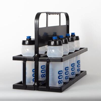 Porta-bottiglie grande modello pvc + 8 bottiglie Prestoglas