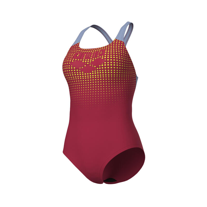 Costum de baie pentru femei Arena Foggy Dots Swimsuit Swim Pro Back