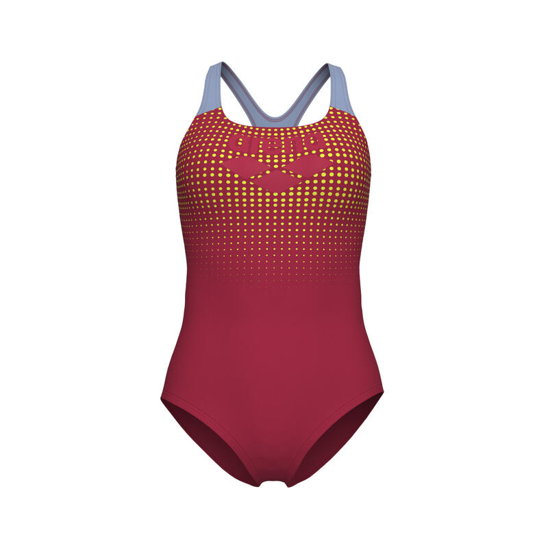 Costum de baie pentru femei Arena Foggy Dots Swimsuit Swim Pro Back