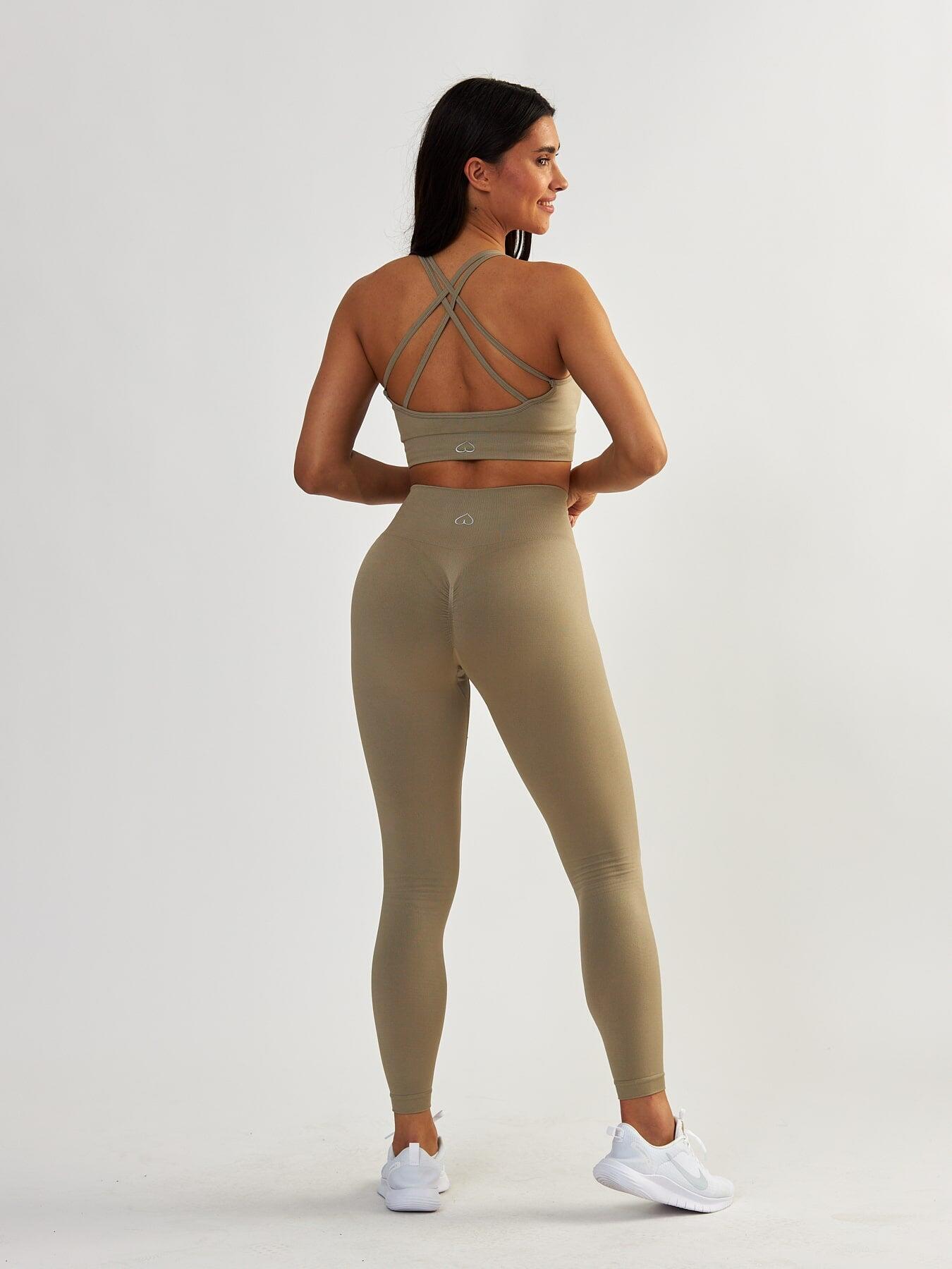 Damen Sport BH Gym Queen Taupe für Sport & Freizeit 6/7