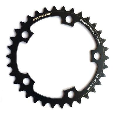 Kettingblad shimano/sram/fsa type s dural 9/10v 36t steek 110 zwart