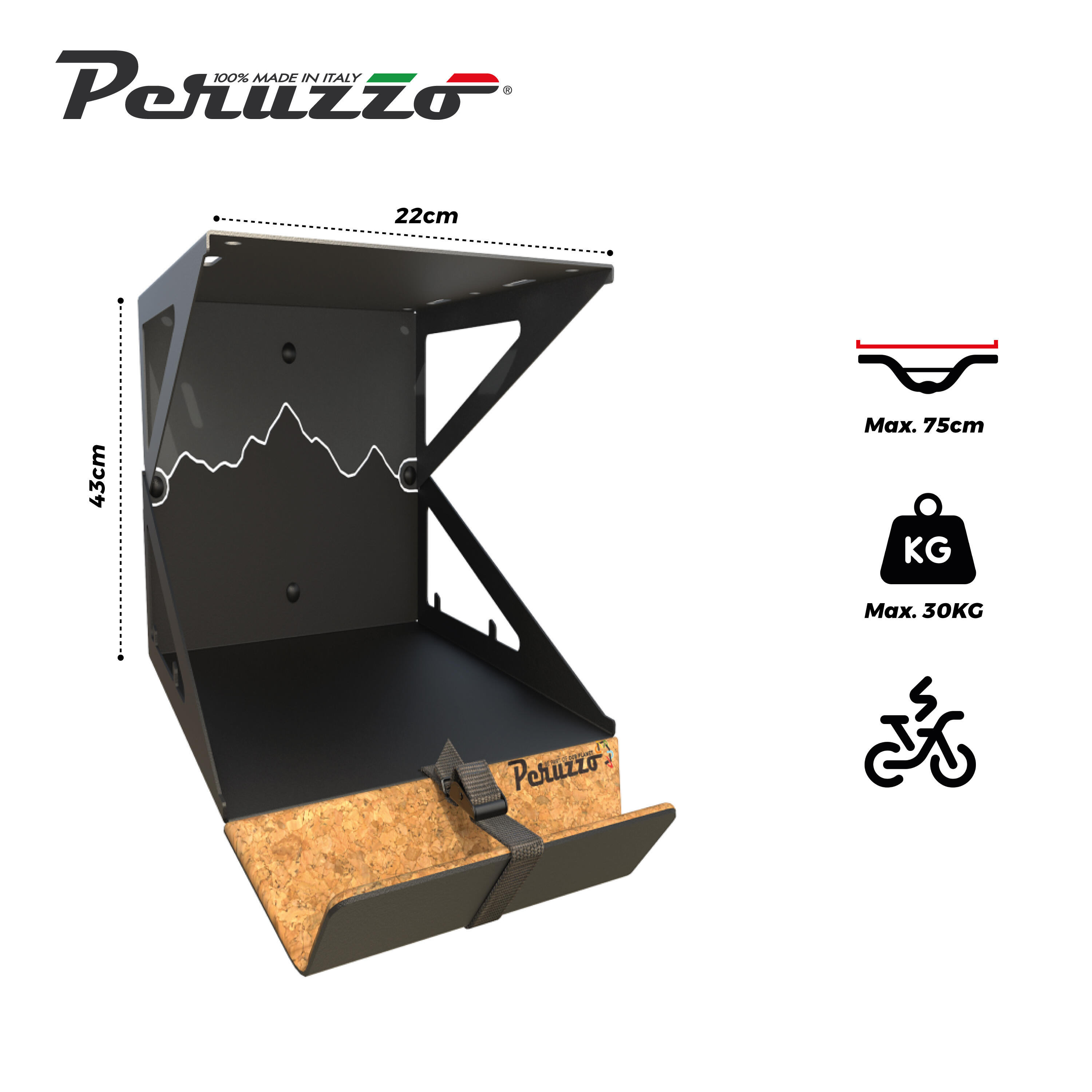 Wall-mounted bike rack Peruzzo Bike Kit Box 5/5