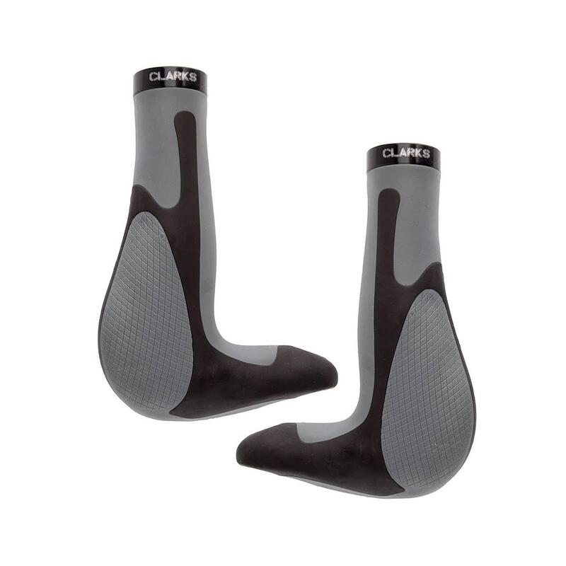 Poignées vélo ergonomiques en caoutchouc et aluminium avec pince Clarks      3000€    CLARKS Poignées vélo ergonomiques en caoutchouc et aluminium avec pince ClarksVendu exclusivement en ligne   