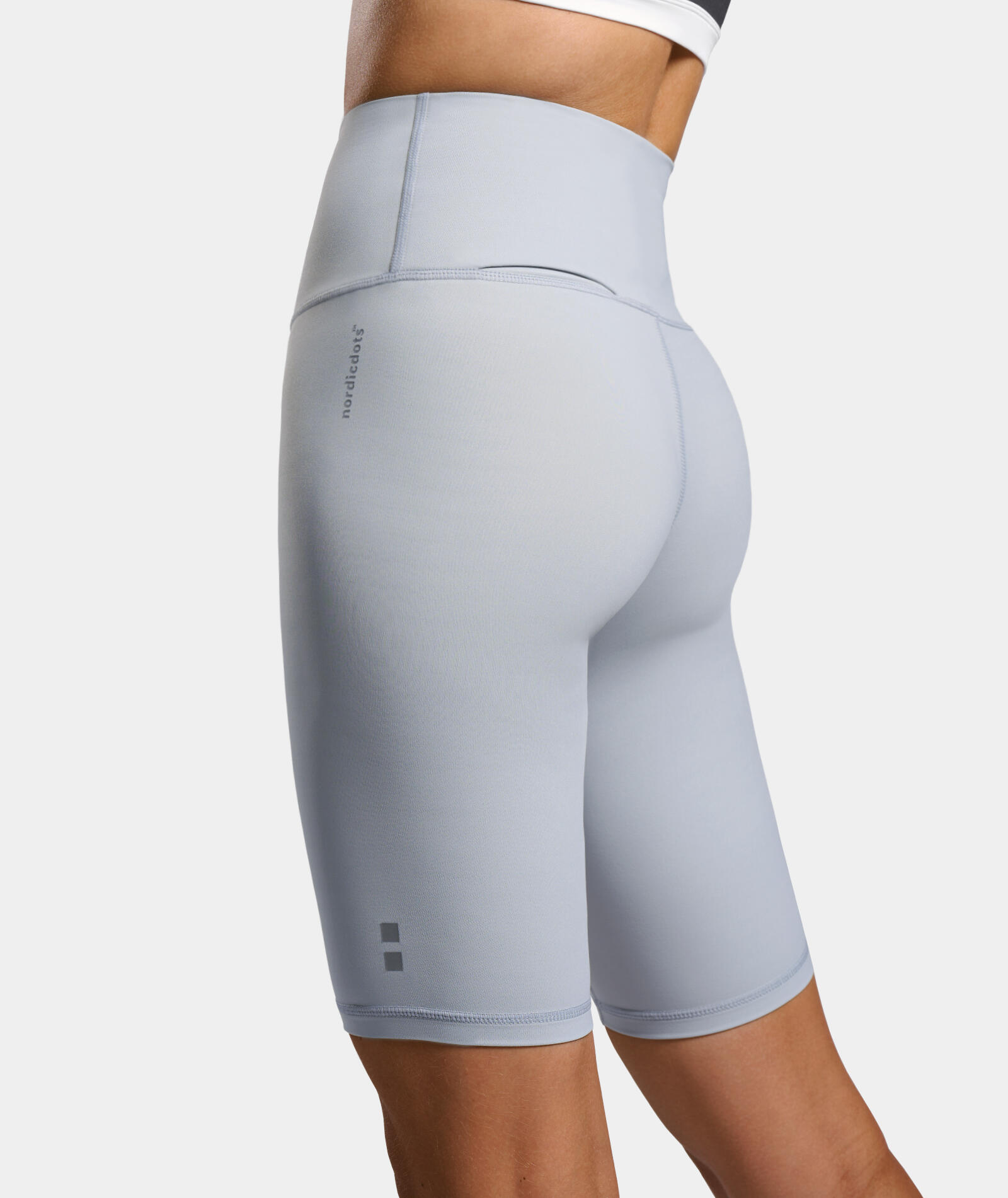 Smart Tennis/Padel Short Legging met Balzak Dames Lichtgrijs 3/3
