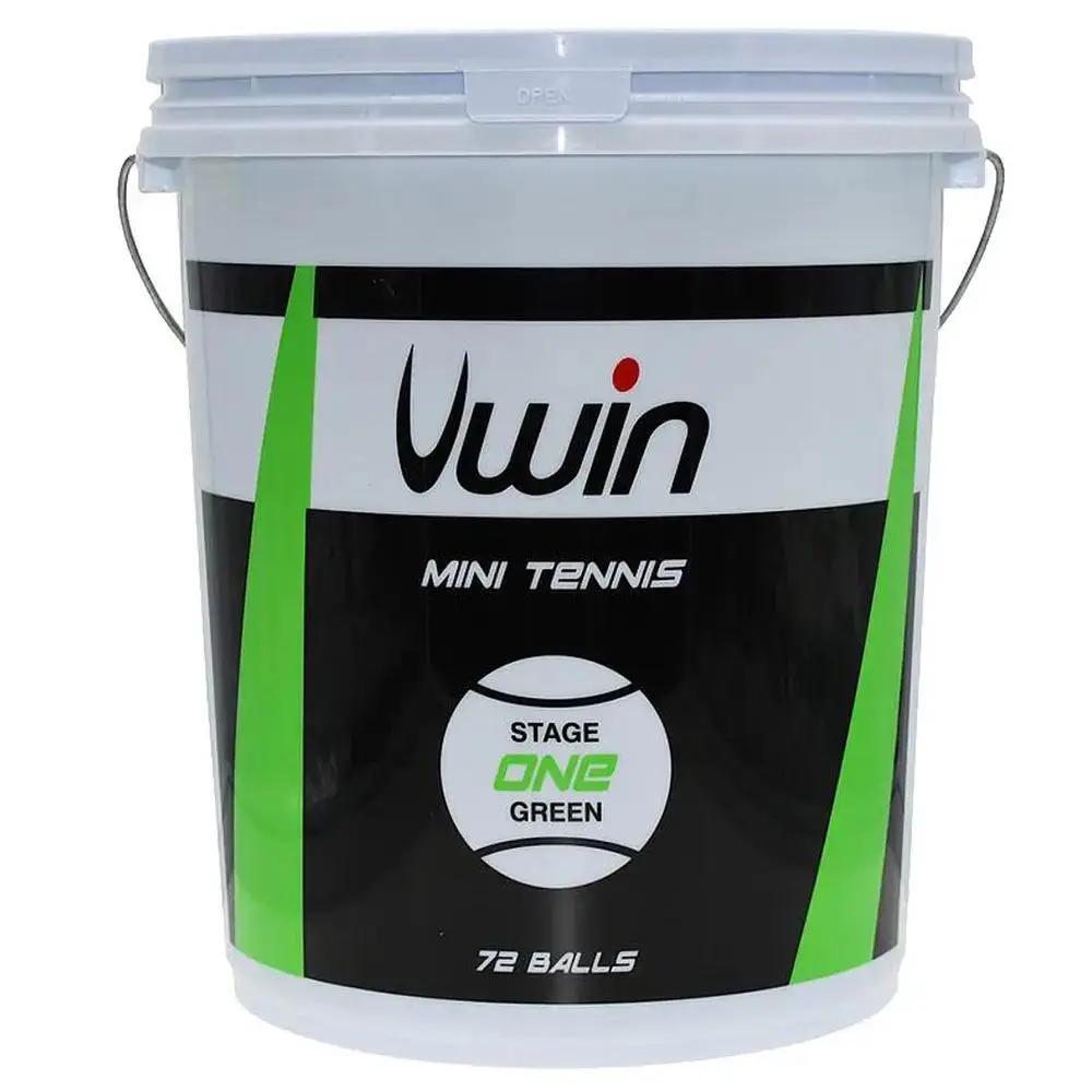 Tennisballen met een emmer van 72 ballen Uwin Stage 1 1/1