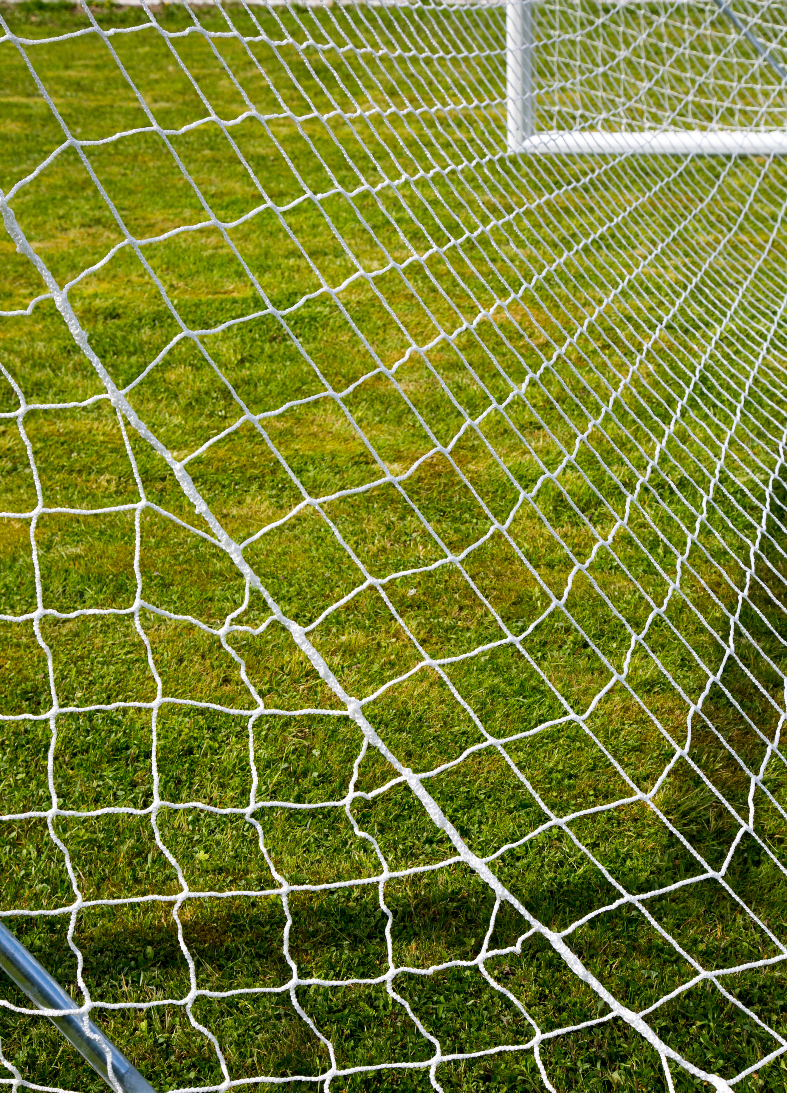 Rete da calcio a 11 2mm - Bianco - Per porta 7.32 x 2.44 x 0.8 x 1.5m 3/5