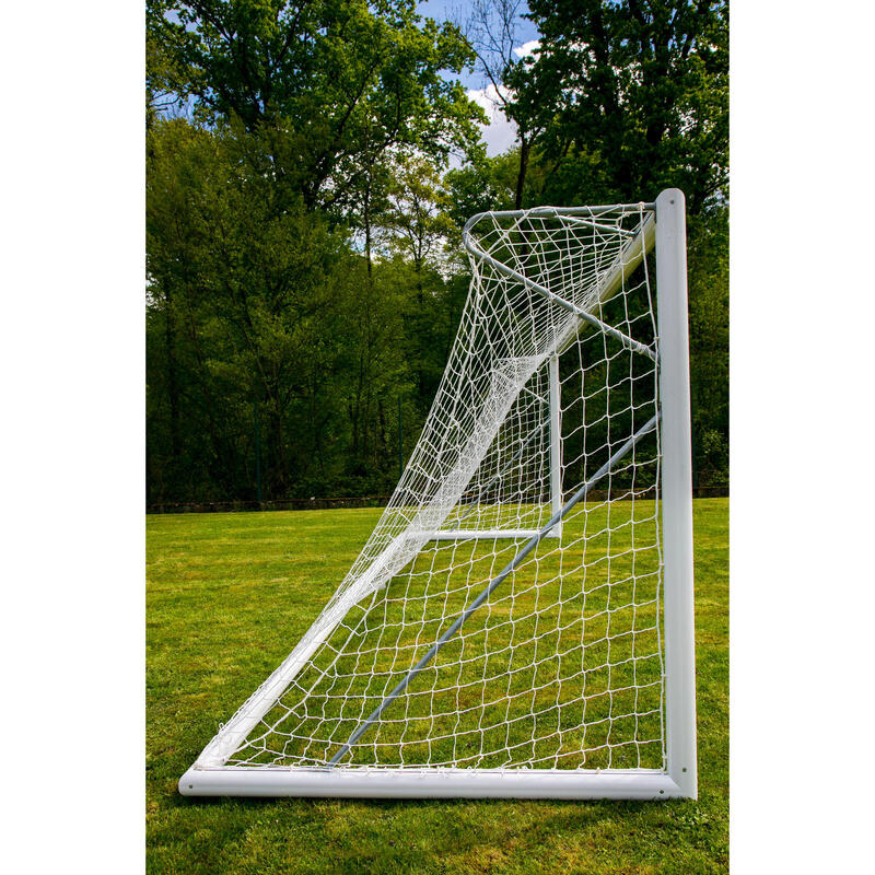 11er Fußballtornetz 3mm - Weiß - Für Tor 7.32 x 2.44 x 0.8 x 2m