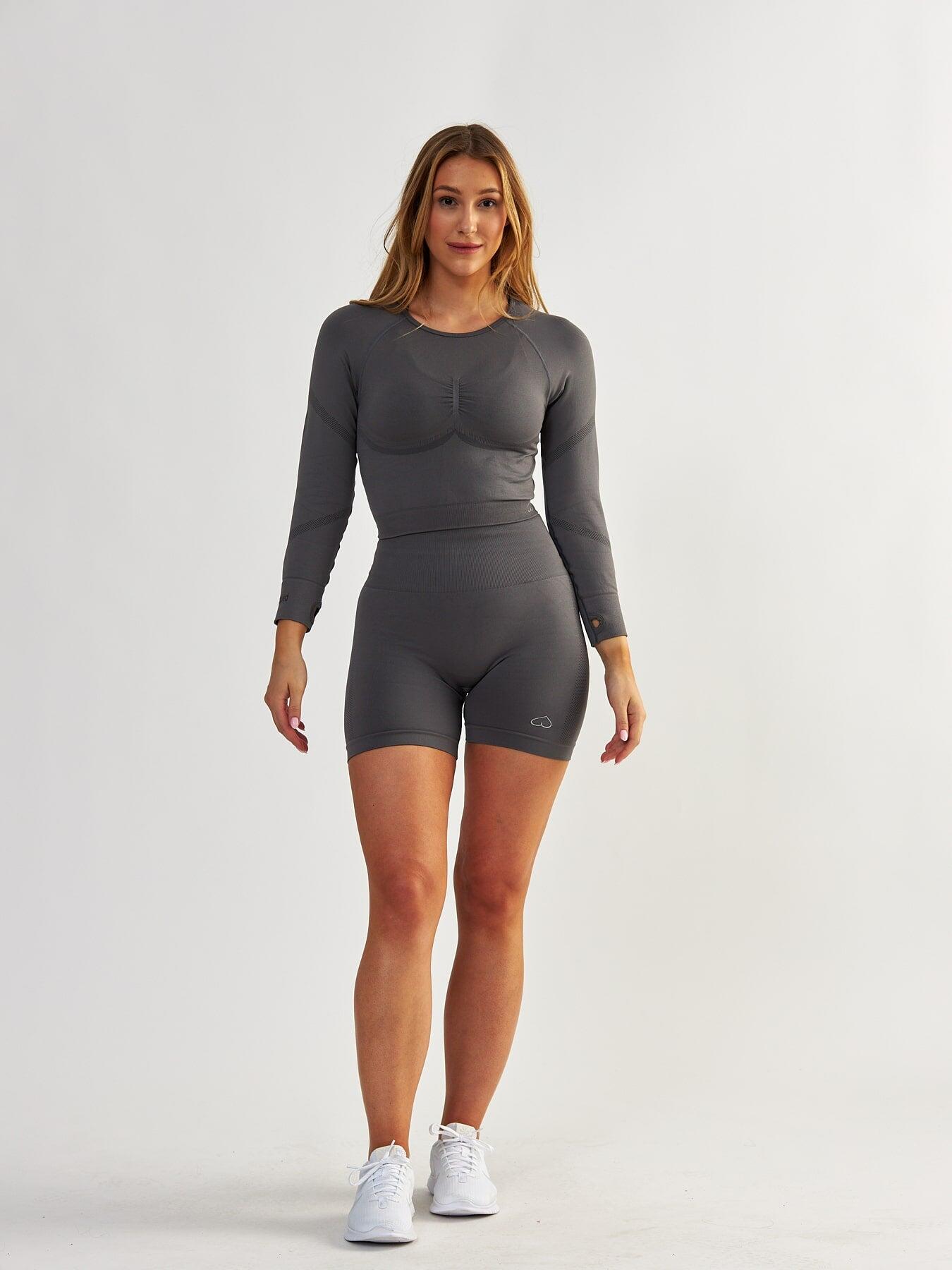 Longsleeve fitness damski Beshaped Power Up! bezszwowy 6/8