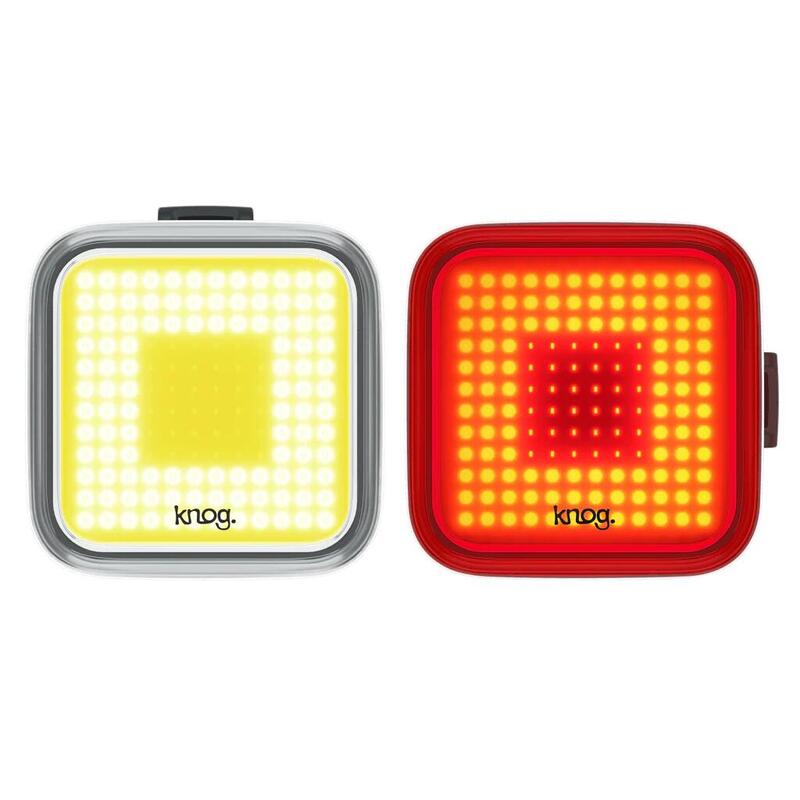 Knog Blinder Square Twinpack voor + achter fietslampenset