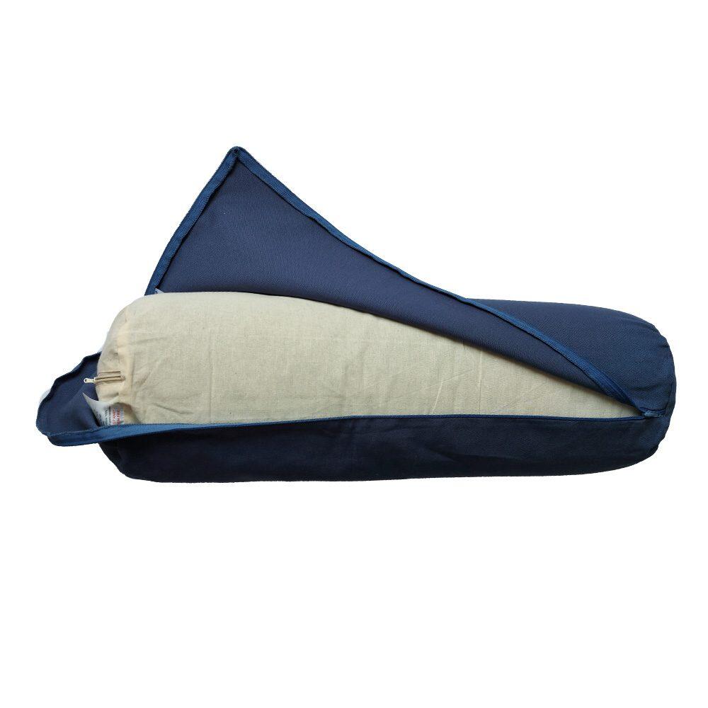 Bolster de Yoga Azul Mezclilla 3/5