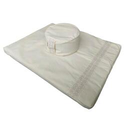 Zafu et Zabuton ensemble avec coussin rond - Château gris