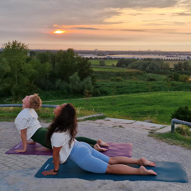 Covoraș de Yoga din cauciuc natural - Verde închis