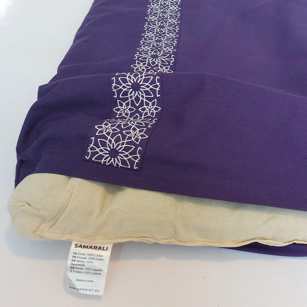 Conjunto de Meditação Samarali com Almofada Zafu Roxa 3/7