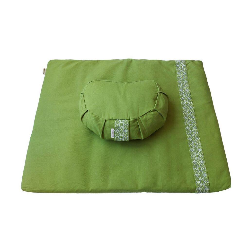 Samarali Meditation set with Cushion Crescent Green