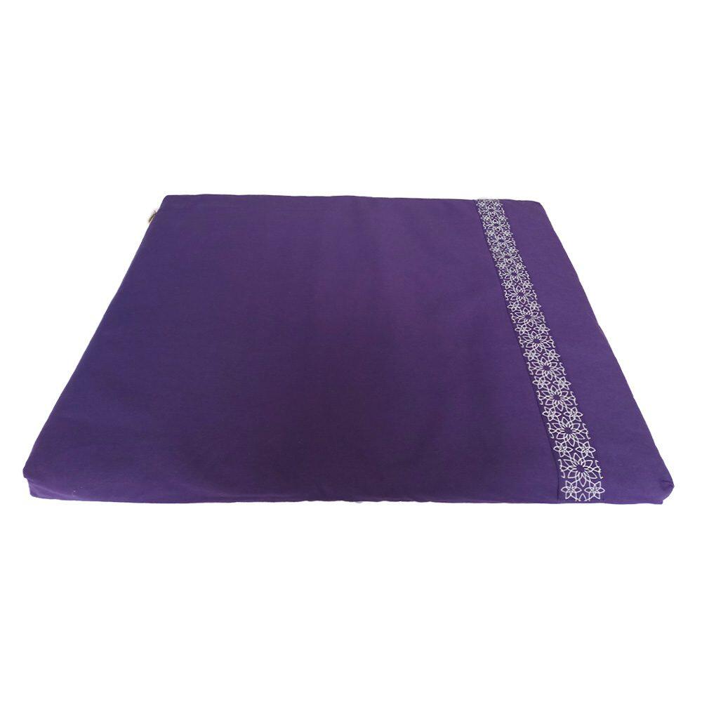 Samarali - Tapis De Méditation Zabuton Violet - Zafu - Violet - Taille Unique - Decathlon
