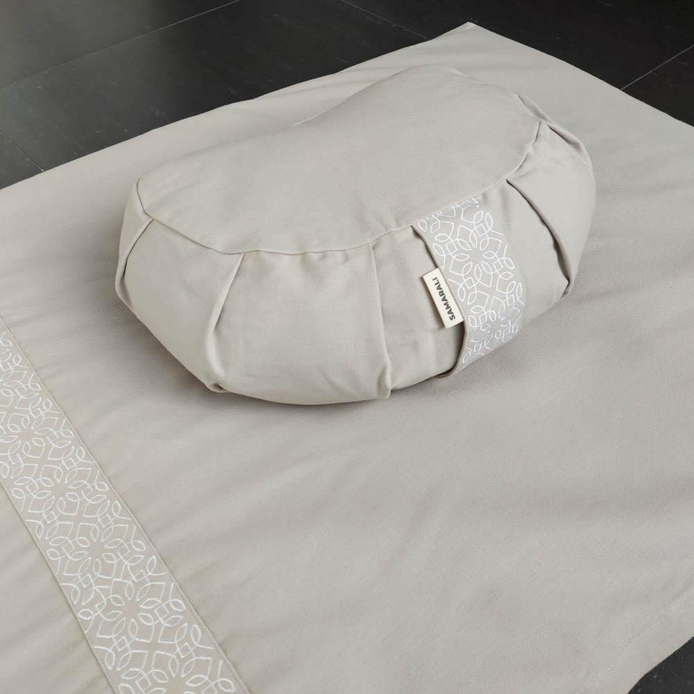 Set de meditación Samarali con Cojín Crescent Castillo Gris 2/7